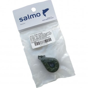 Груз SALMO с вертлюгой Grippa Swivel green 070г Груз SALMO с вертлюгой Grippa Swivel green 070г