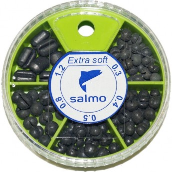 Грузила SALMO Extra Soft комби малый 5 секций 0,3-1,2г 060г набор 1 Грузила SALMO Extra Soft комби малый 5 секций 0,3-1,2г 060г набор 1